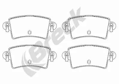 Комплект тормозных колодок, дисковый тормоз BRECK купить